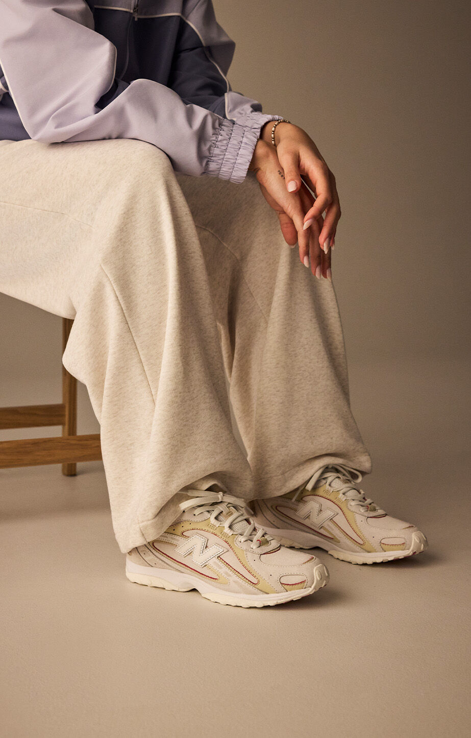 Side profile shots of the 740 shoes in two colorways