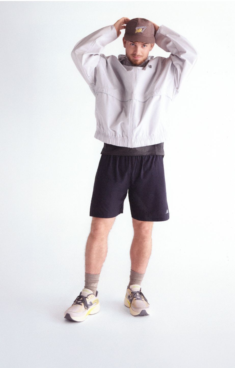 Person wearing New Balance Ellipse running shoes 