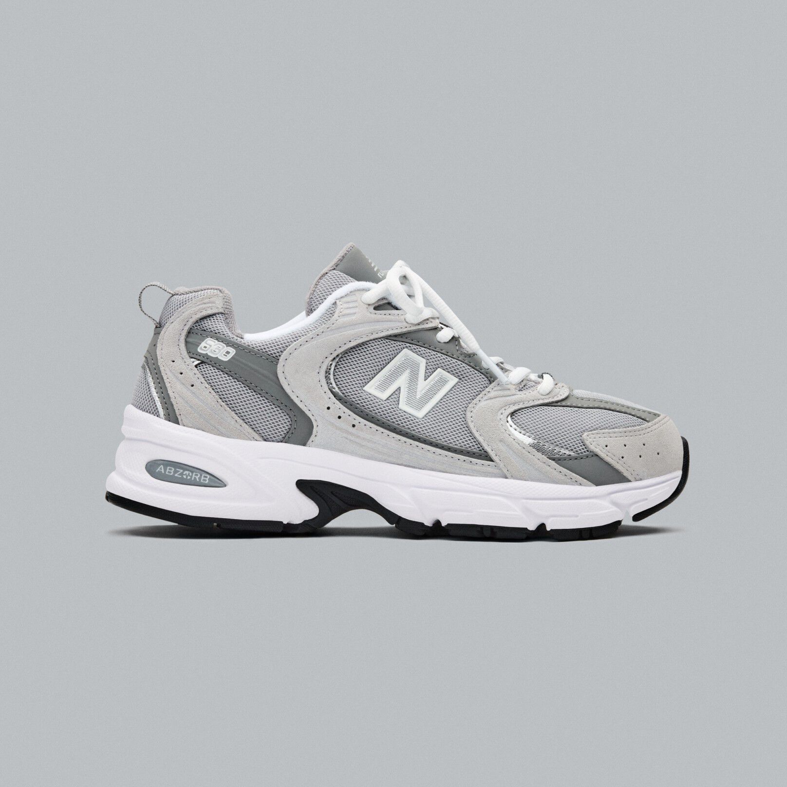 A grey 530 on a grey background