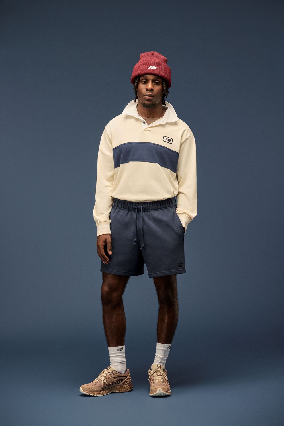 person wearing new balance 1906 sneakers